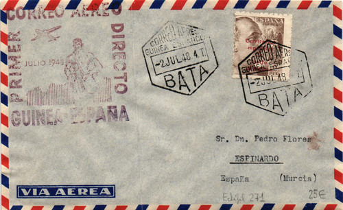 Spanish guinea 1948 - cover, from