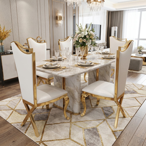 Luxury 2set white faux - 2set, of