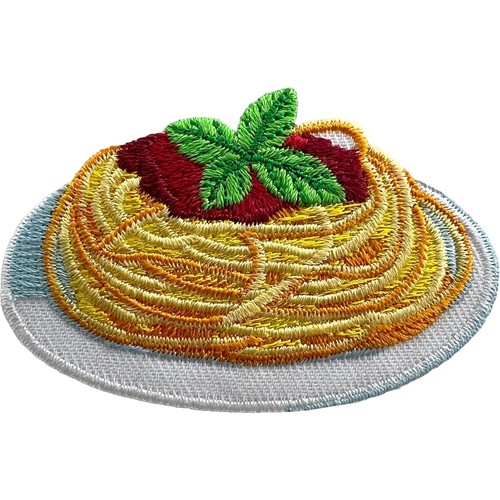 Spaghetti bolognese patch - spaghetti,