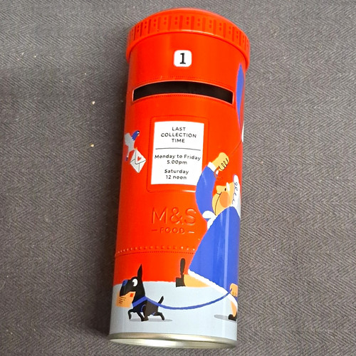 Food red post box - m&s, design