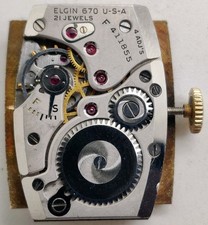 Vintage Lord Elgin Cal. 670 21