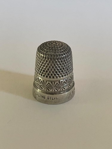 Sterling silver thimble - silver,