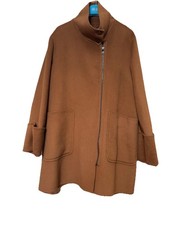 Stylish Women's Short Coat By Italian Designer Max & Co Of Camel Colour Size 12