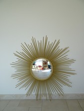 old sun mirror CHATY VALLAURIS witch bomb old mirror sunburst 50 XXL