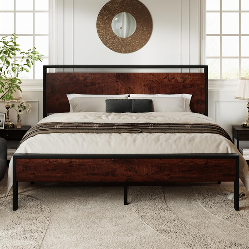 King size platform - size, frame