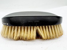 REAL EBONY MILITARY STYLE CLOTHES BOOT BRUSH NATURAL BRISTLE SHOE POLISHING