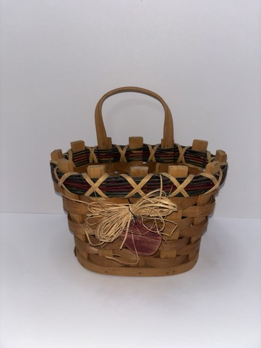 Vintage handwoven split - vintage, wood