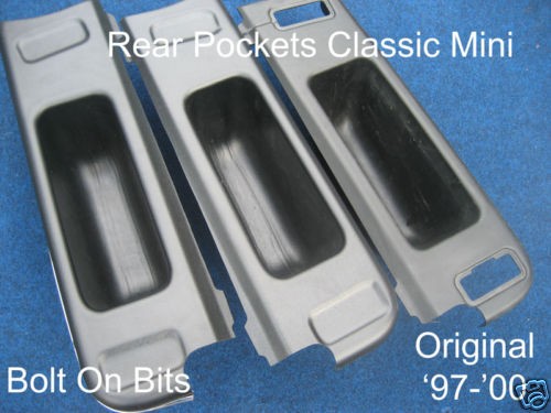 Rear seat pockets factory - rear,