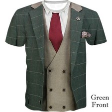 Funny 3D Tuxedo Print T-Shirt