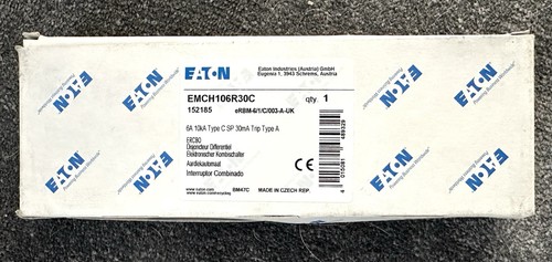 Eaton emch106r30c rcbo - 6a, 10a