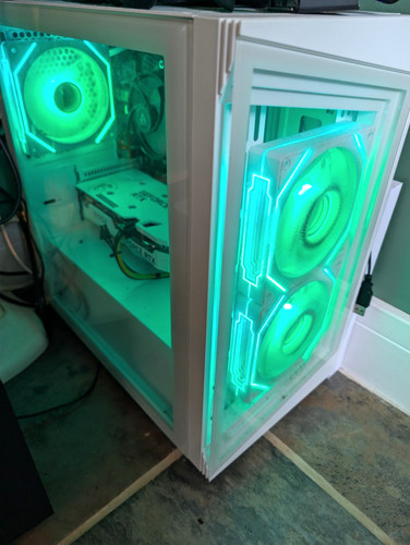 Custom white rgb gaming tower - custom,