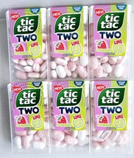 TIC TAC TWO LIME STRAWBERRY FLAVOUR. SUGARFREE.6 PACKS.6x38.5g.BB 05/08/2026.