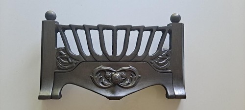 Cast iron fireplace front bars - cast,