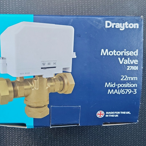 Drayton motorised valve 22mm - drayton,