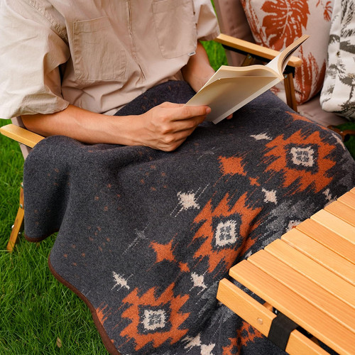 Merino wool camp blanket - wool,