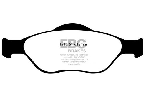 Ebc ultimax front brake pads - brake,