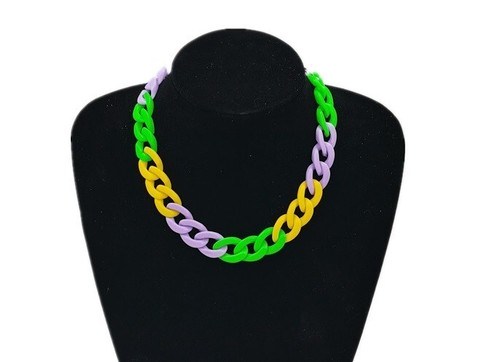 Rainbow chain necklace - chain,