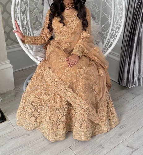Asian gold lehenga - asian, 3piece