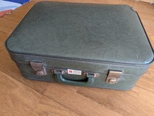 1950s/60s Classic Grey Vintage Small Weekend Suitcase, Lovely!