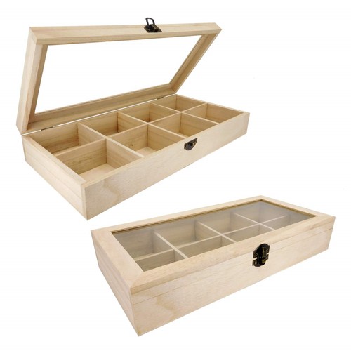 Wood wooden tea bag box - wooden, chest