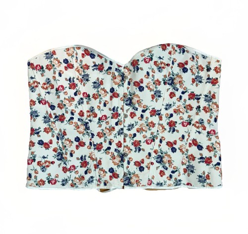 Floral corset bustier - floral,