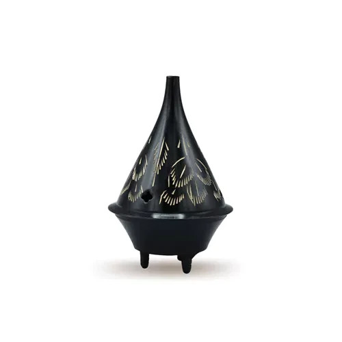 Pyali two piece brass black - two,