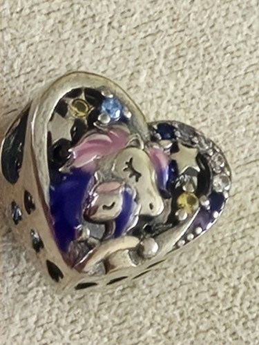 Pretty unicorn charm 925 - charm,
