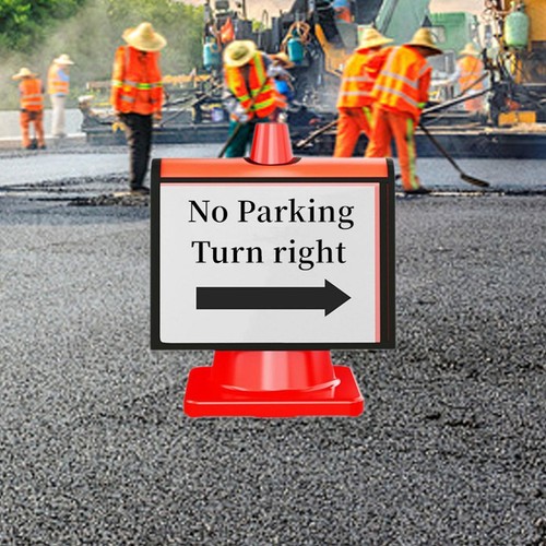 Traffic cone sleeve with - traffic,