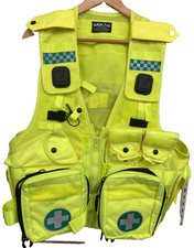Arktis Medic Tactical Vest  First Responder EMT Load Carry Pouches Pockets Zips