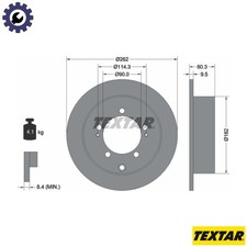 2x BRAKE DISC 92148600 FOR