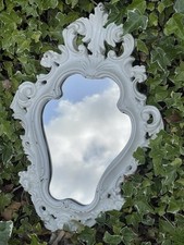 Vintage Antique Plaster Chalkware Baroque Rococo Regency Wall Mirror Art Nouveau