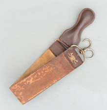 Vintage ROMA Straight Razor Leather Strop Hone Polishing Barber Shop Made in Eng