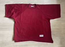 Eisenegger Vintage Cropped T-shirt Red Fleece Size Large Chest 26”