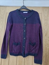 Purple textured cardigan size S 10/12 Honor Millburn