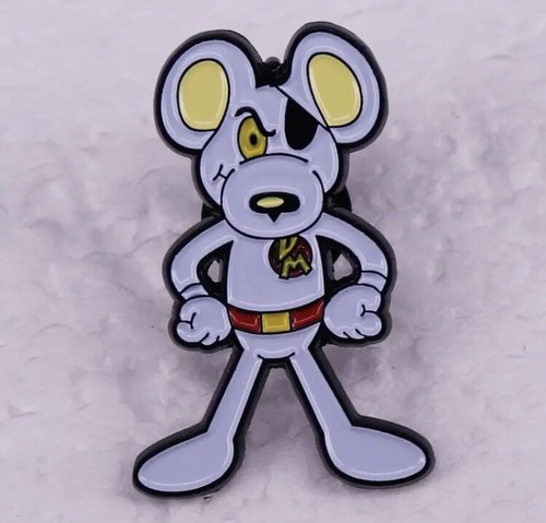 Dangermouse metal enamel pin - dangermouse,