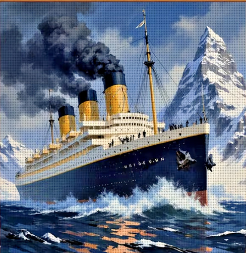 The titanic stamped - titanic, cross