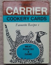 Vintage Carrier Cookery Cards : Meat, Poultry and Game, 20 Recipes, 1965