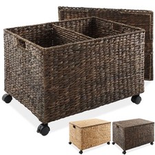 Rolling Storage Basket Cart w/