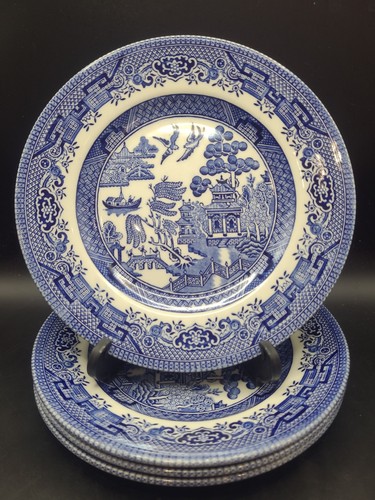 Churchill blue willow - 4, x
