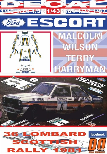 Decal ford escort - ford, mk