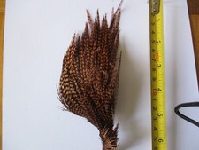 metz premium cock cape neck quarter grizzle dyed brown hackle feathers fly tying
