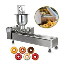 UK Electric Automatic Donut Fryer Ball Doughnuts Maker Machine Stainless Cooking