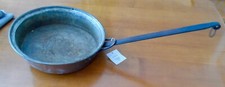 Vintage large copper pan iron handle - Brights of Nettlebed