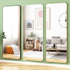 Wall Hanging Full Length Glass Mirror Over Door Framed Bedroom Dressing Mirrors