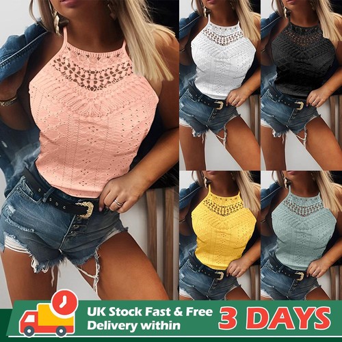 Sexy womens lace halter - womens, tank