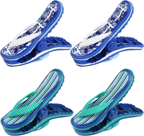 Beach towel clips 4 pack - 4,