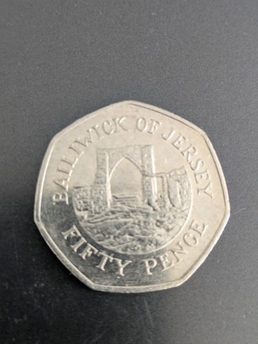 1997 jersey 50p coin grosnez - jersey,