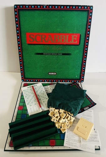 Scrabble deluxe board game - scrabble,