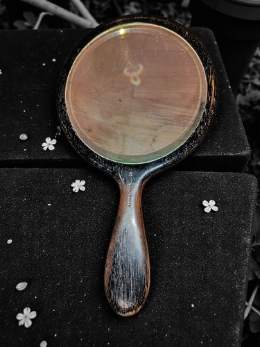 Antique hand mirror - antique,