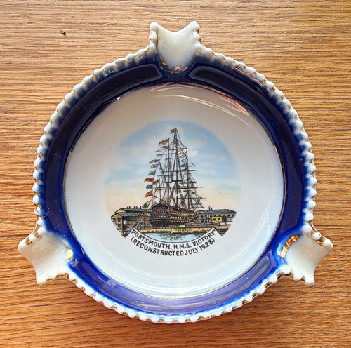 Ceramic nautical ship ashtray - ceramic,